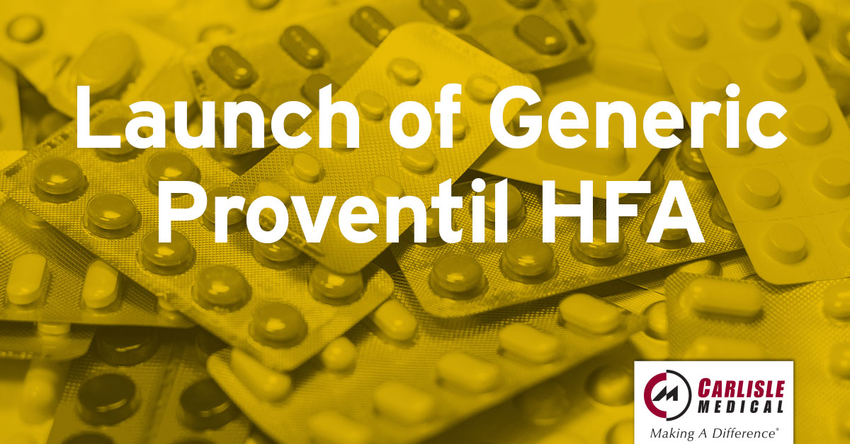 Launch of Generic Proventil HFA
