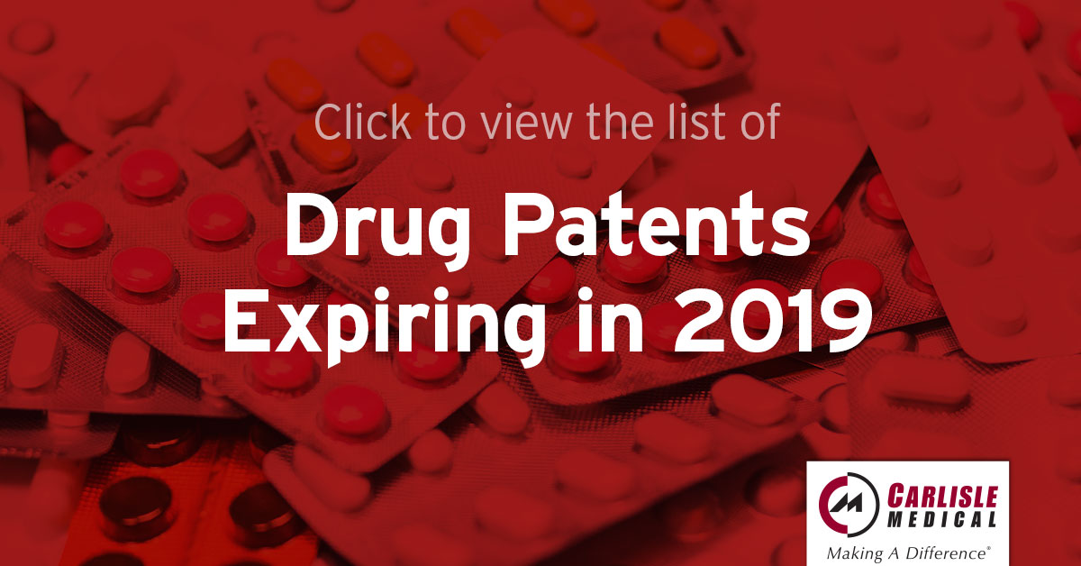 Drug Patents Expiring in 2019