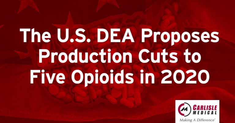 The U.S. DEA Proposes Production Cuts to Five Opioids in 2020
