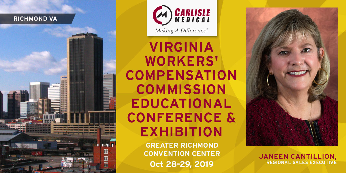 Carlisle Medical will be attending the Virginia Workers' Compensation Commission Educational Conference