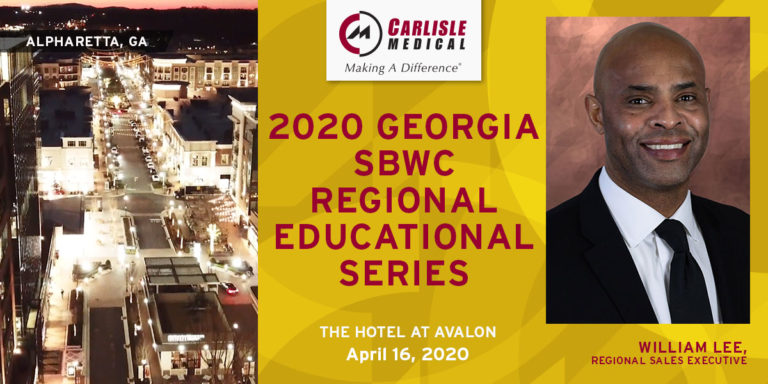 Carlisle Medical will be attending the 2020 Georgia SBWC Regional Educational Series