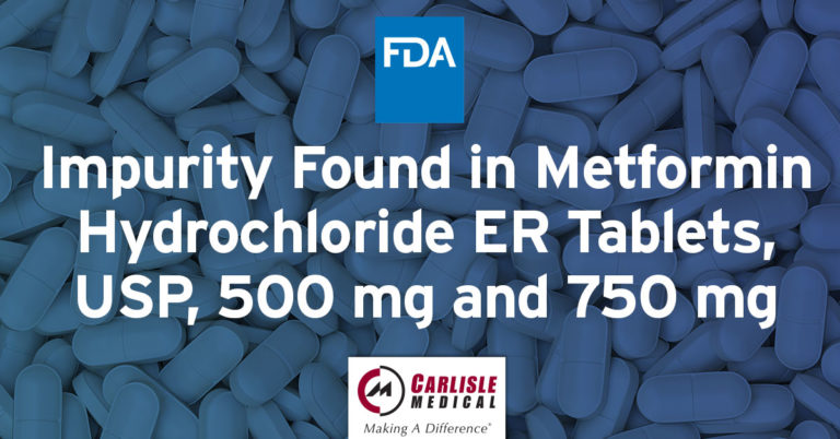 Impurity Found in Metformin Hydrochloride ER Tablets, USP, 500 mg and 750 mg