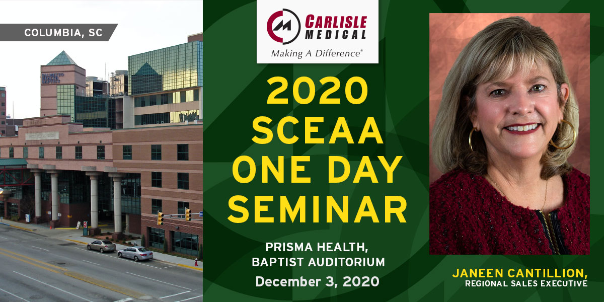 Carlisle Medical will be attending the 2020 SCEAA One Day Seminar