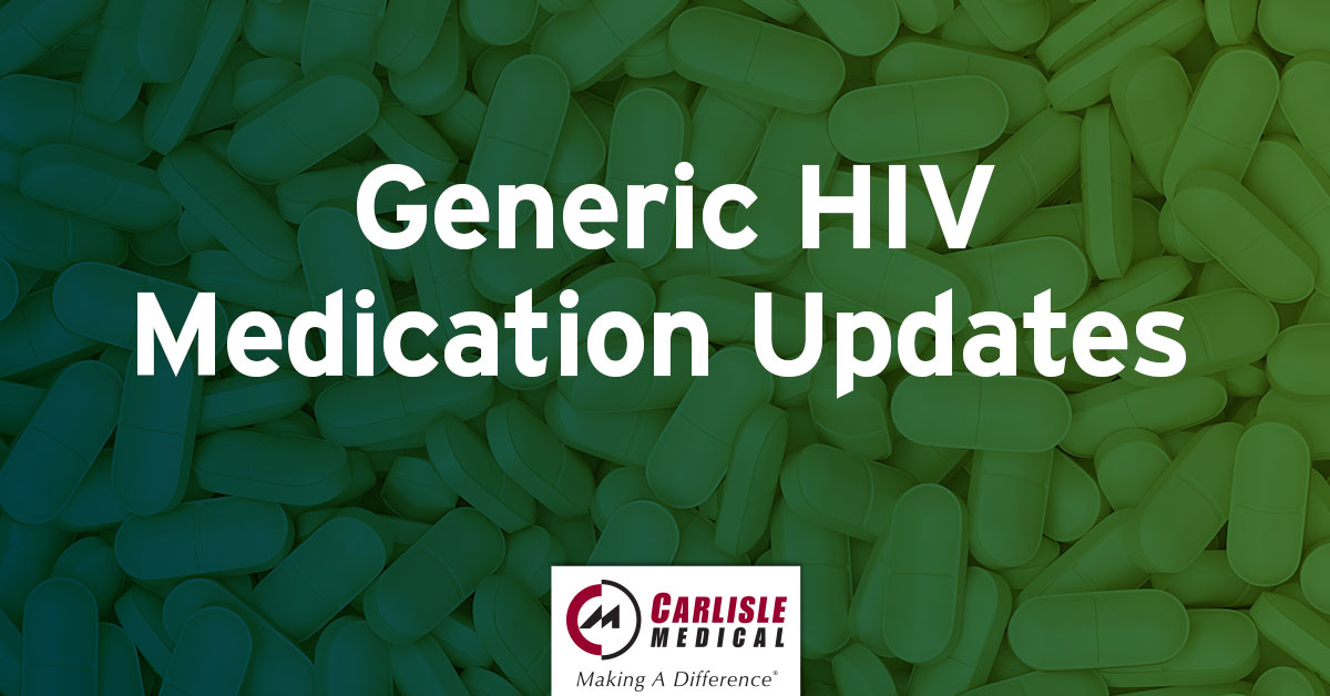 Generic HIV Medication Updates