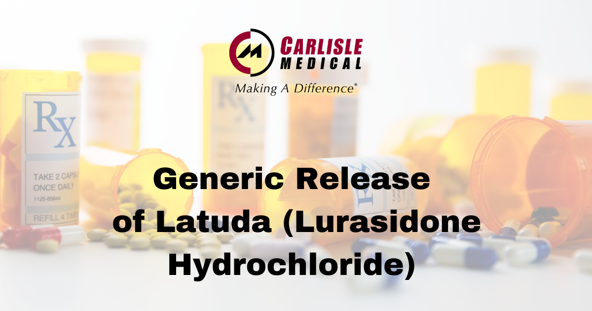 Generic Latuda (Lurasidone Hydrochloride) Is Now Available